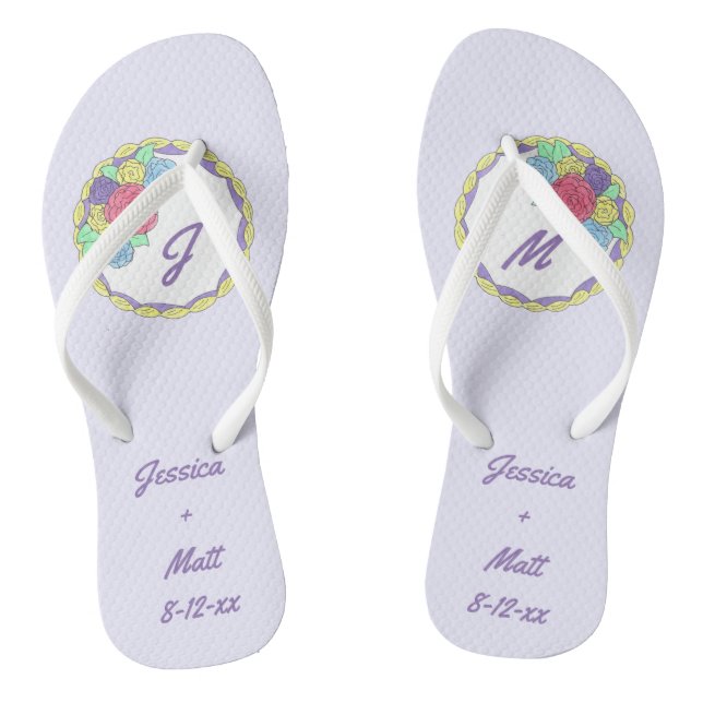 Tongs Flip Flops de la fête de la mariée de gâteau Maria (Semelle)
