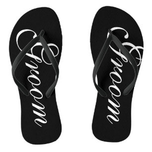 Tongs Flip flops de mariage de plage pour marié et marié
