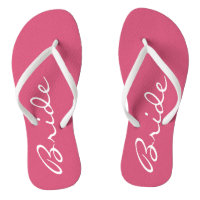 Flip Flops de mariée rose