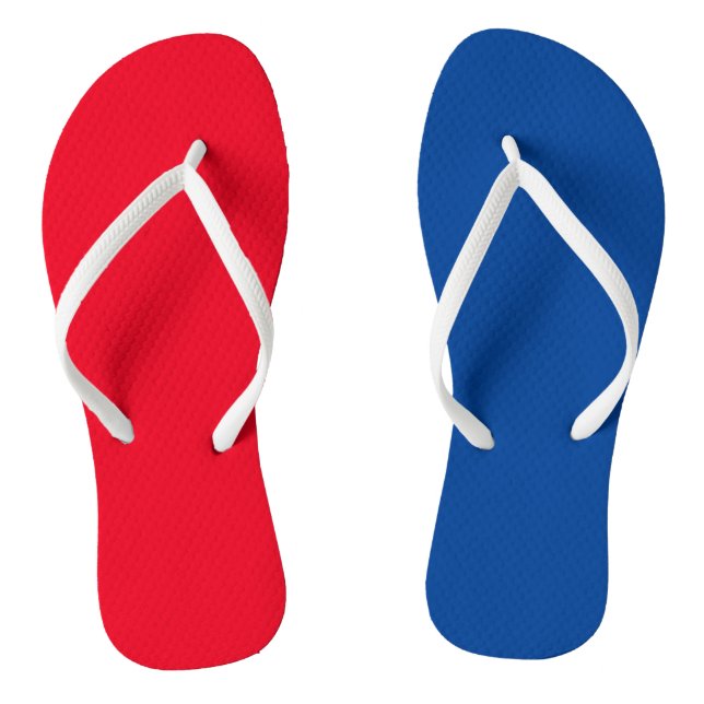 Tongs Flip Flops de plage d'été, Patriotique 4 juillet R (Semelle)