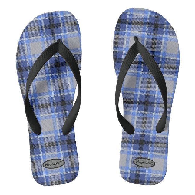 Tongs Flip-flops Plaid pour hommes HAMbWG Flip Flops pou (Semelle)
