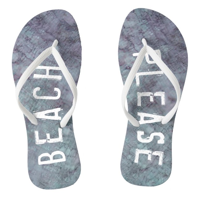 Tongs Flip-Flops pour adultes "Lavande/Plage S'il vous p (Semelle)