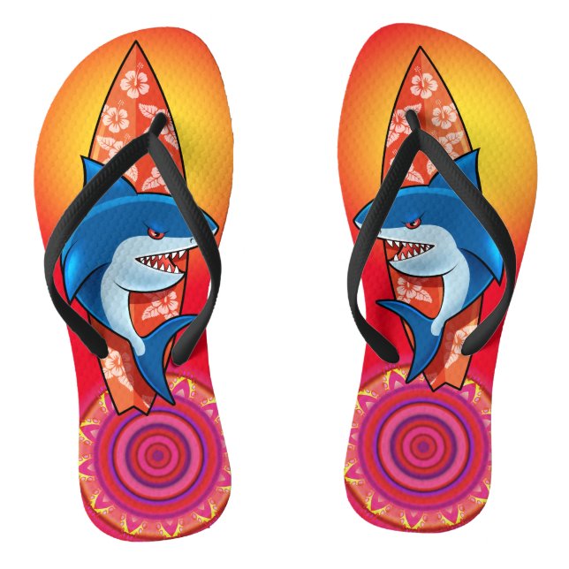 Tongs Flip Flops Sharp surf hippy boho Reds (Semelle)