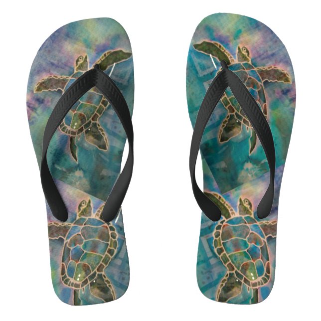 Tongs Flip Flops - Tortues de mer (Semelle)
