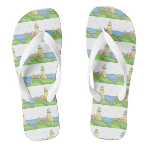 Tongs FlipFlops à main de phare jaune