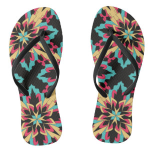 Tongs Floral et Glamour Tissu Mode Sans Couture Mignon