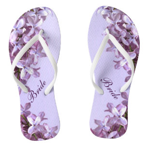 Tongs Flore Lilac Fleurs Mariages Flip Flops