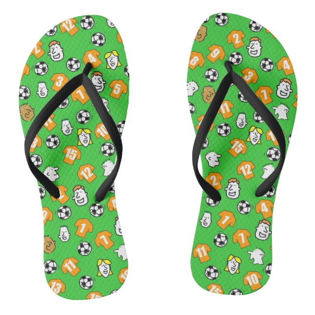 Tongs Football Thème Flip Flops dans vos Couleurs Club (Semelle)