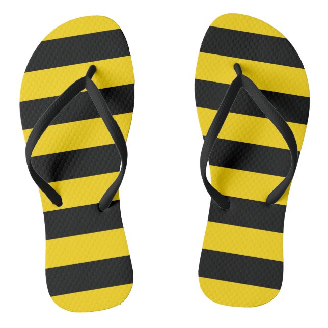 Tongs Frottis Jaunes/Noirs (Semelle)