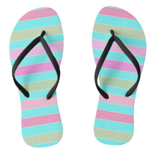 Tongs Fun striped lined lines pastel summer colors