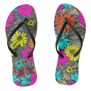 Tongs Fusion de mode florale