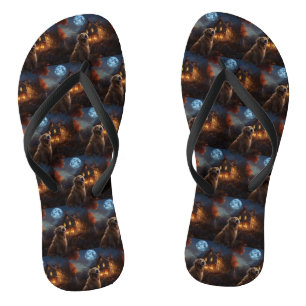 Tongs Golden Retriever Halloween effroi