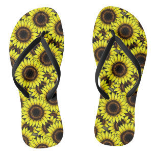 Tongs Grand Tournesol Jaune Doré