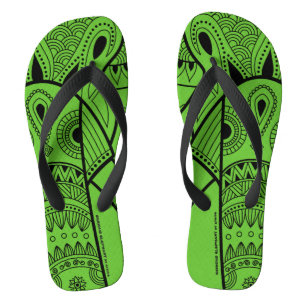 Tongs Grave Vert éléphant - Sables à larges sangles