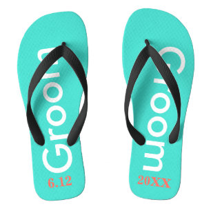 Tongs Groom Turquoise