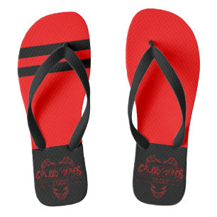 Tongs Grubby Hands Studio Flip Flops rouges
