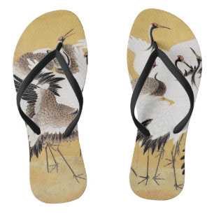 Tongs Grues d'horloges japonaises Vintage Bird Rich Clas