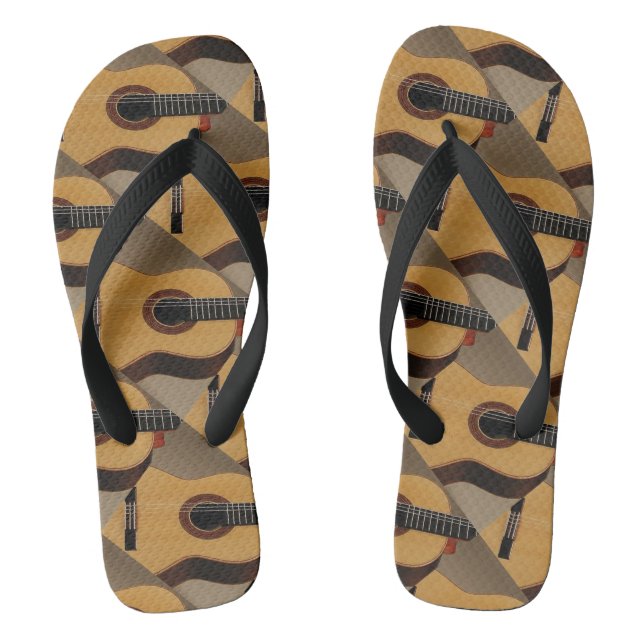 Tongs Guitare Design larges bretelles, Femme 5/6 - Mens  (Semelle)