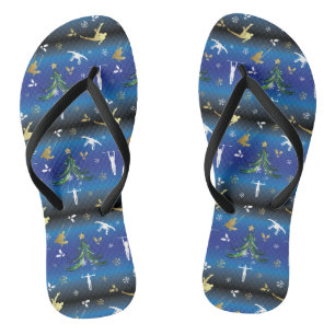Tongs Gymnastique masculine Snowflake sapin de Noël