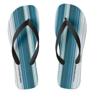 Tongs HAMbyWG - Mens Flip-Flops Turquoise et blanc