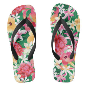 Tongs Hibiscus tropicaux Schéma floral 2