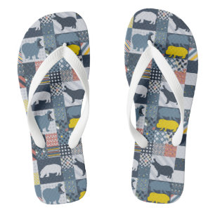 Tongs Hippopotame à coutures