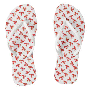 Tongs Homards rouges mignons
