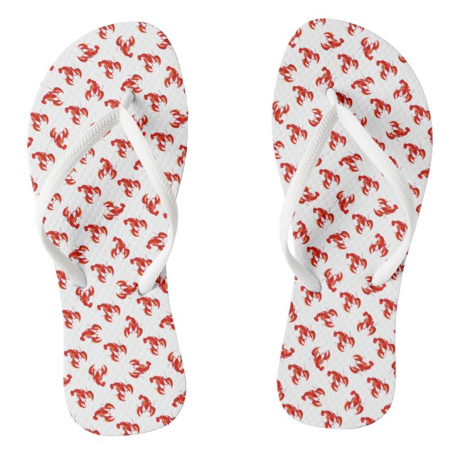 Tongs Homards rouges mignons (Semelle)