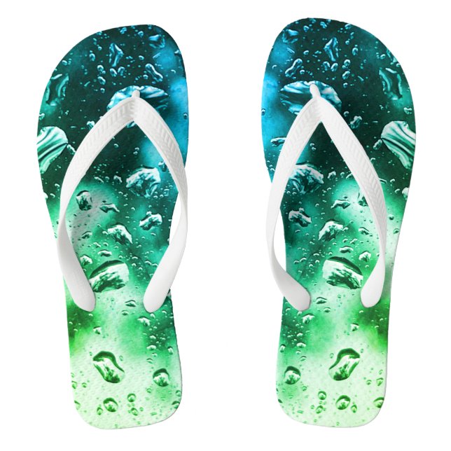 Tongs Hommes/Femmes Adultes, Grand Bracelet, Raindrops F (Semelle)