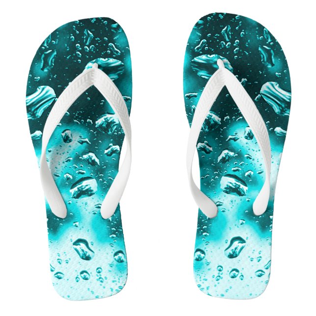 Tongs Hommes/Femmes Adultes, Grand Bracelet, Turquoise R (Semelle)