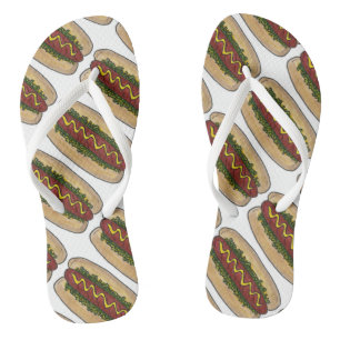 Tongs Hot Dog avec moutarde et Relish Foodie Hodge Impri