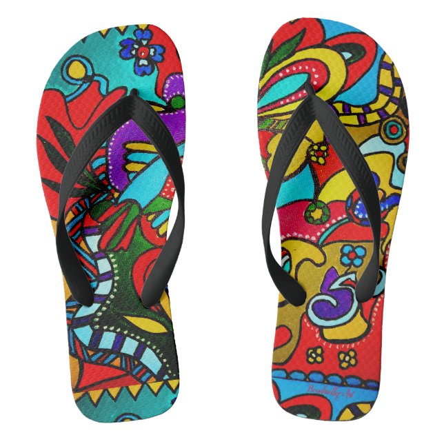Tongs Ibiza Happy-Art  (Semelle)