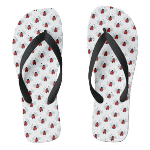 Tongs Illustration de coccinelle mignonne