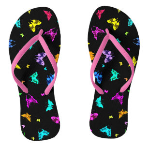 Tongs Impression Papillon