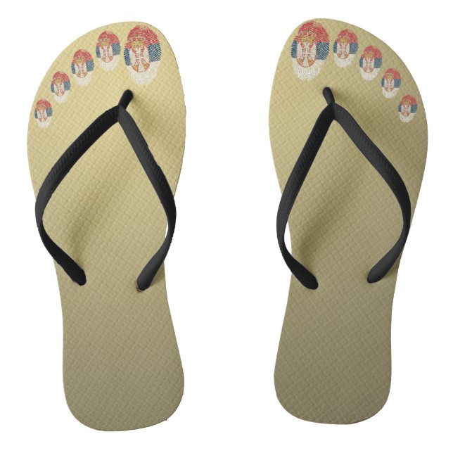Tongs Indicateur serbe d'empreinte tactile (Semelle)