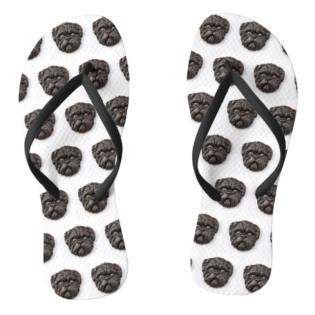 Tongs Inspiré 3D d'Affenpinscher (Semelle)