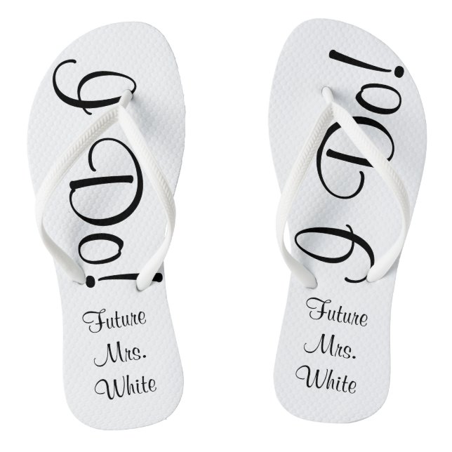 Tongs Je Le Fais ! Flip Flops de mariée le jour du maria (Semelle)