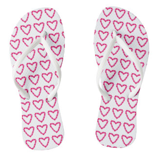 Tongs Joli Coeur rose des Coeurs FlipFlops