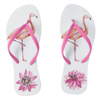 Joli Flamant rose aquarelle Oiseau tropical