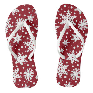 Tongs Joli Snowflakes de Noël