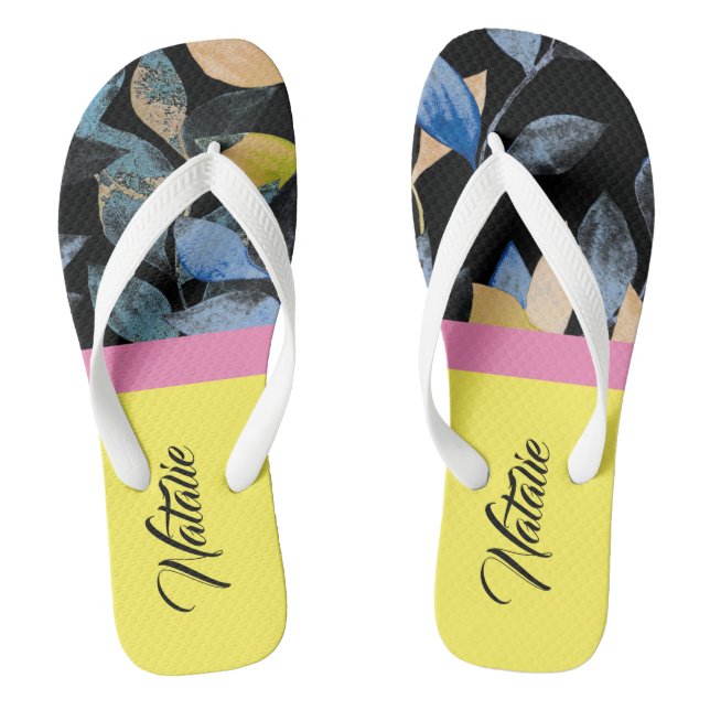Tongs Jolie conception estivale Monogramme couleur aquar (Semelle)