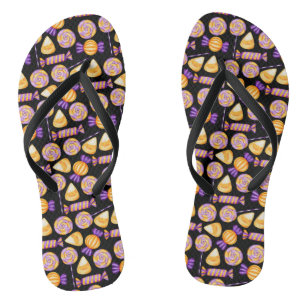 Tongs Jolie Halloween Corn Bonbons Lollipop Noir