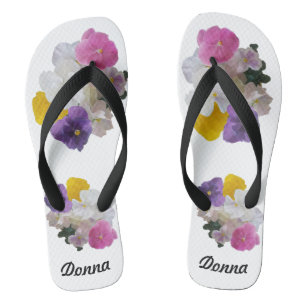 Tongs Jolies Pansies Pastel