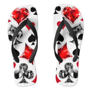 Tongs Joueur de poker Joueur de cartes de jouer costumes