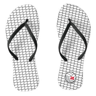 Tongs Joueur sportif de l'équipe de volleyball NUMBER Ne