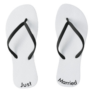 Tongs Juste Marié marié Groom Flip Flops Wedding shower