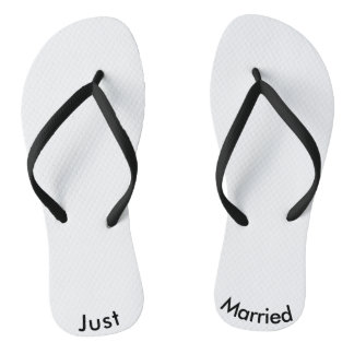 Tongs Juste Marié marié Groom Flip Flops Wedding shower