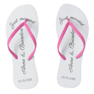 Tongs Juste married personnalisable