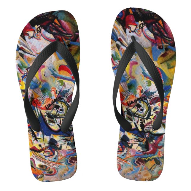 Tongs Kandinsky Composition VII Peinture Abstraite (Semelle)