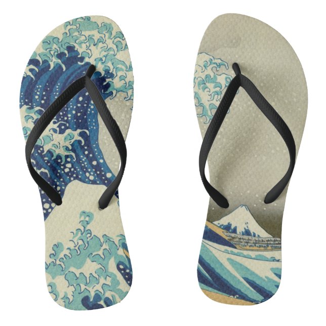 Tongs Katsushika Hokusai - La Grande vague au large de K (Semelle)